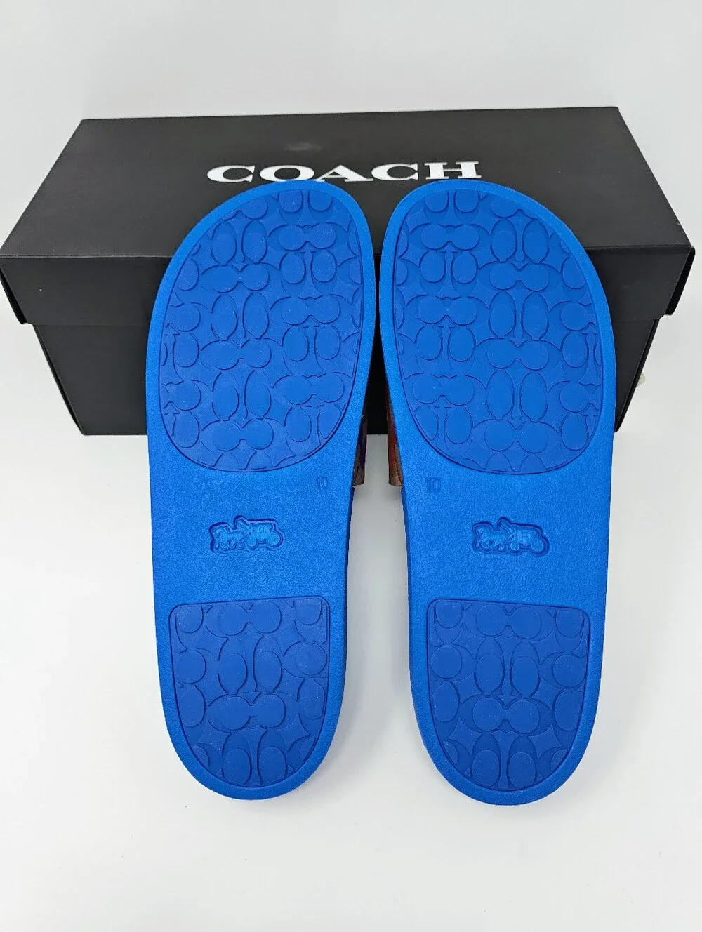 Coach Signature Pride Slides. Men's Size 10. New In Box